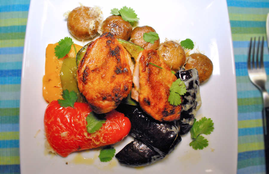 Partridge Breast With Grilled Peppers Recipe Cuisine Fiend
